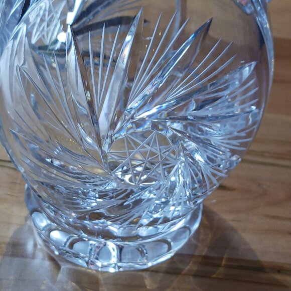 VINTAGE German lead crystal decanter brilliant pinwheel cut - perfect condition - Picture 3 of 8